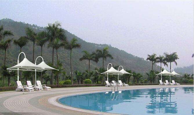 南通游泳池遮陽棚 公園張拉膜 商場停車棚 廣場雨棚結構定制