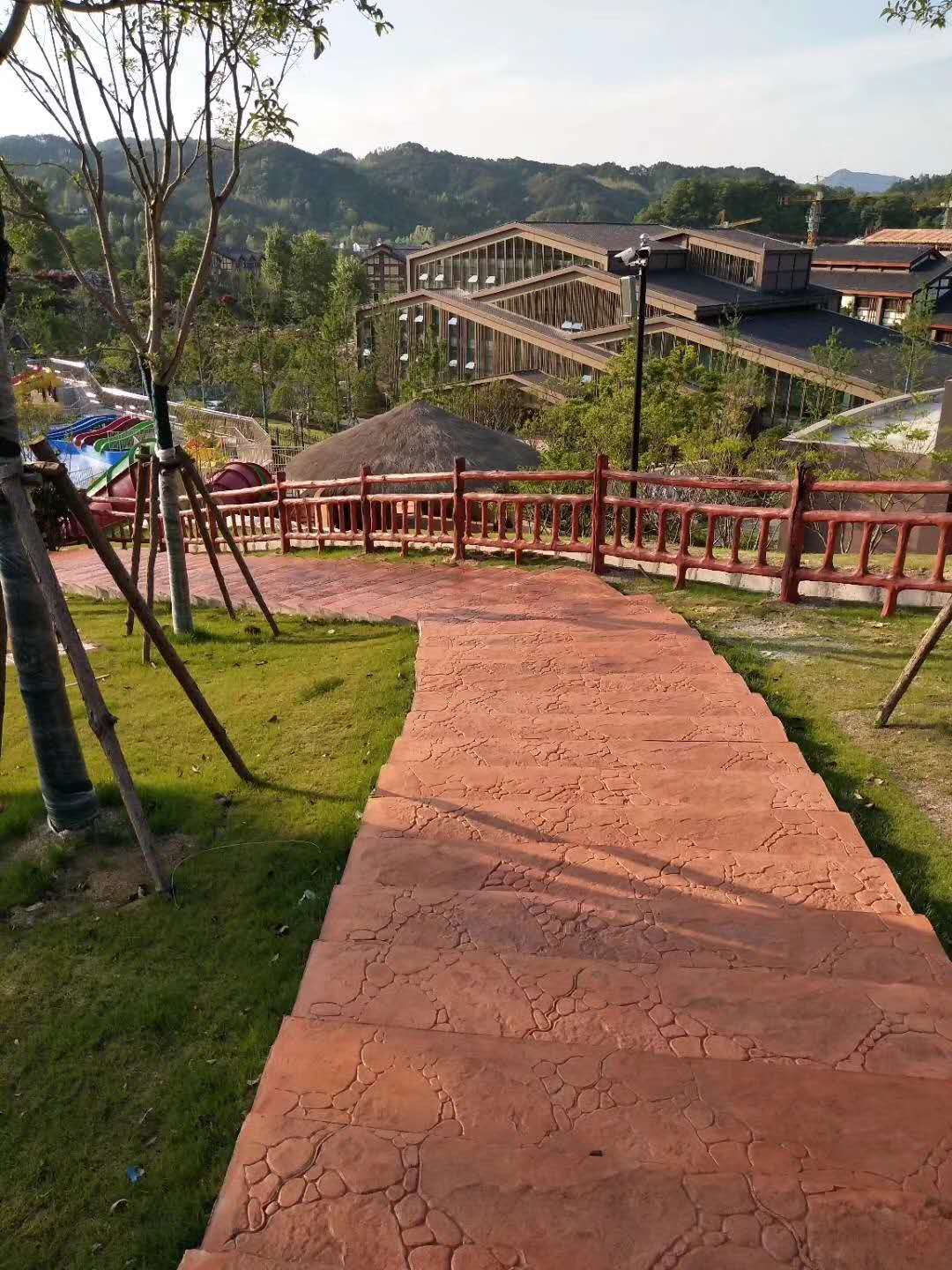 丹陽水泥壓花地坪材料廠家  壓花地坪模具施工