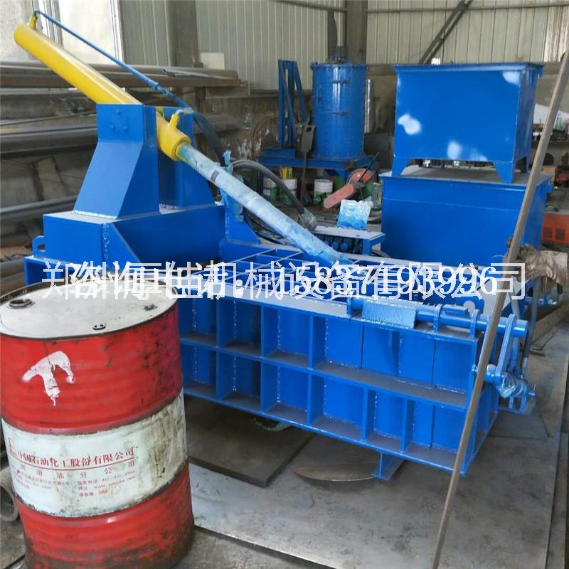 液壓金屬壓塊機 廢鐵易拉罐油漆桶打包機 廢舊金屬壓塊機