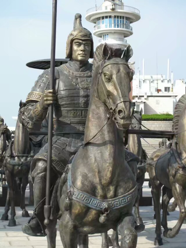 古代人物銅雕塑景觀小區(qū)制作廠家天順雕塑