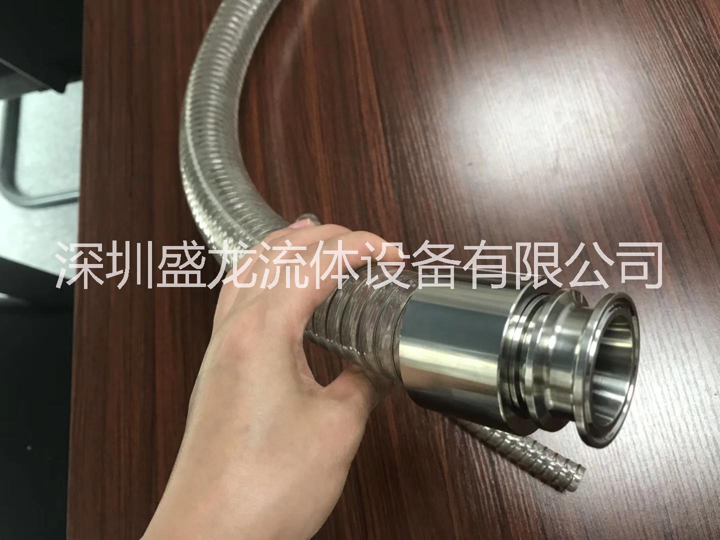 釀酒制藥液體輸送管食品級PU鋼絲透明管耐高溫高壓