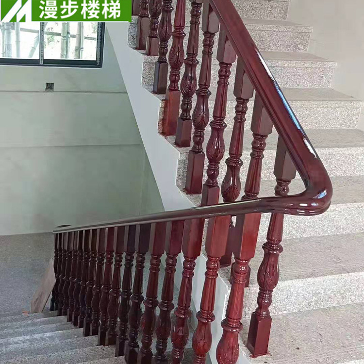 漫步實(shí)木樓梯 廠家直銷(xiāo)批發(fā) 支持定制 立柱樓梯配件