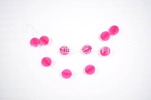幼兒園蜂窩紙球串 裝飾 婚禮生日布置 蜂窩球 裝飾串球 創(chuàng)意家居吊飾臥室裝飾
