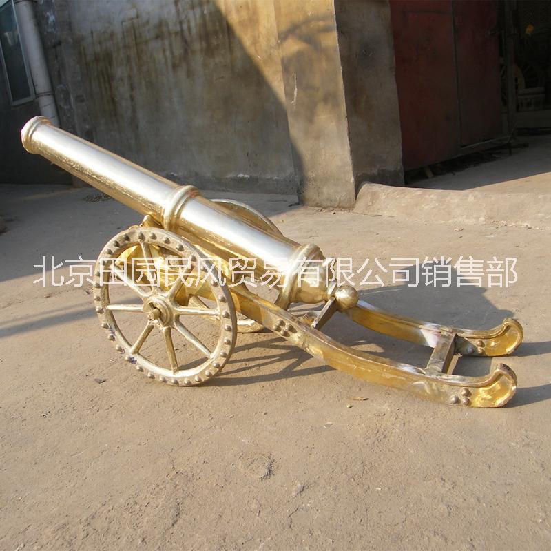 銅火炮大號銅炮擺件 純銅大炮 鎮(zhèn)宅大炮 黃銅炮模型 銅器化煞銅火銃