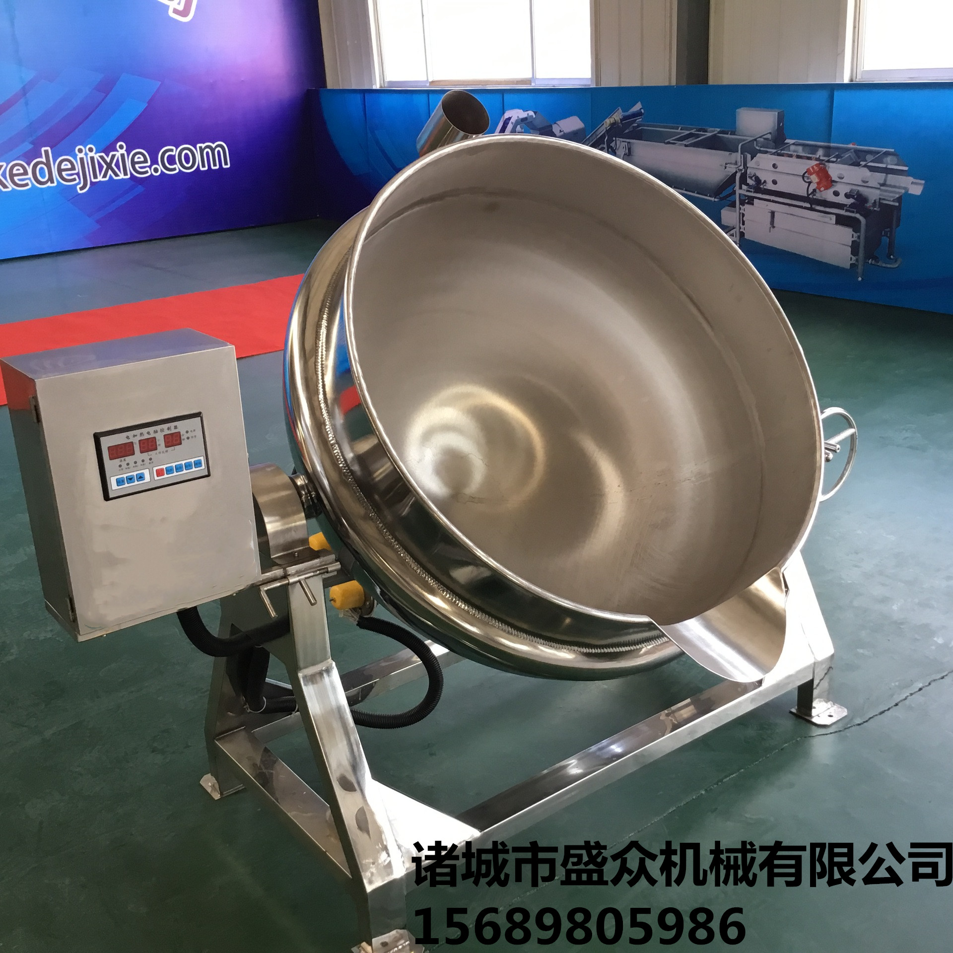 夾層鍋 可傾式電加熱夾層鍋 攪拌夾層鍋 燃?xì)饧訜釆A層鍋