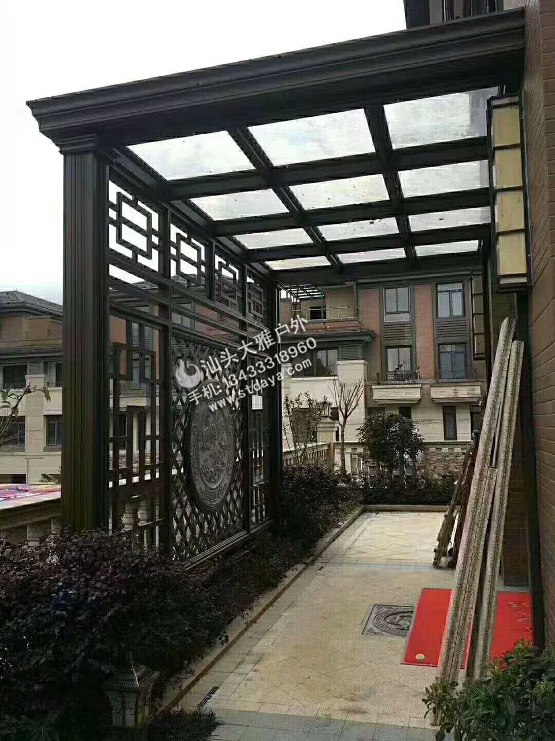 汕頭露臺(tái)棚廠家 別墅露臺(tái)棚 高端遮陽雨棚  歡迎定購