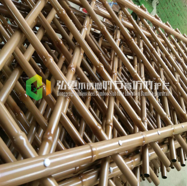 弘更仿竹牌不銹鋼竹節(jié)管綠化護(hù)欄園藝護(hù)欄公園護(hù)欄景觀護(hù)欄籬笆墻