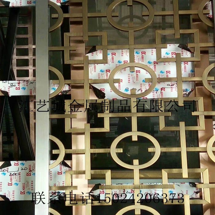 拉絲古銅不銹鋼屏風(fēng)  不銹鋼酒店彩色裝飾板 拉絲古銅色不銹鋼屏風(fēng)
