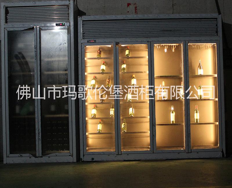 廣東瑪歌倫堡高端定制別墅餐廳不銹鋼 玫瑰金拉絲 恒溫酒柜葡萄酒柜 廣東瑪歌倫堡定制別墅餐廳不銹鋼