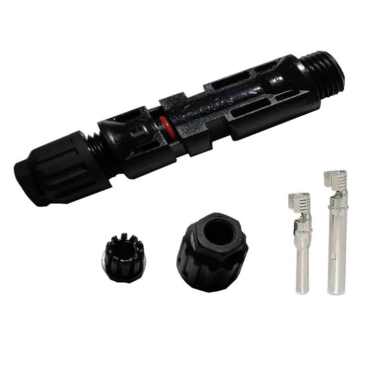 光伏連接器 太陽(yáng)能連接器 線(xiàn)纜連接器螺帽是六角連接器方便安裝