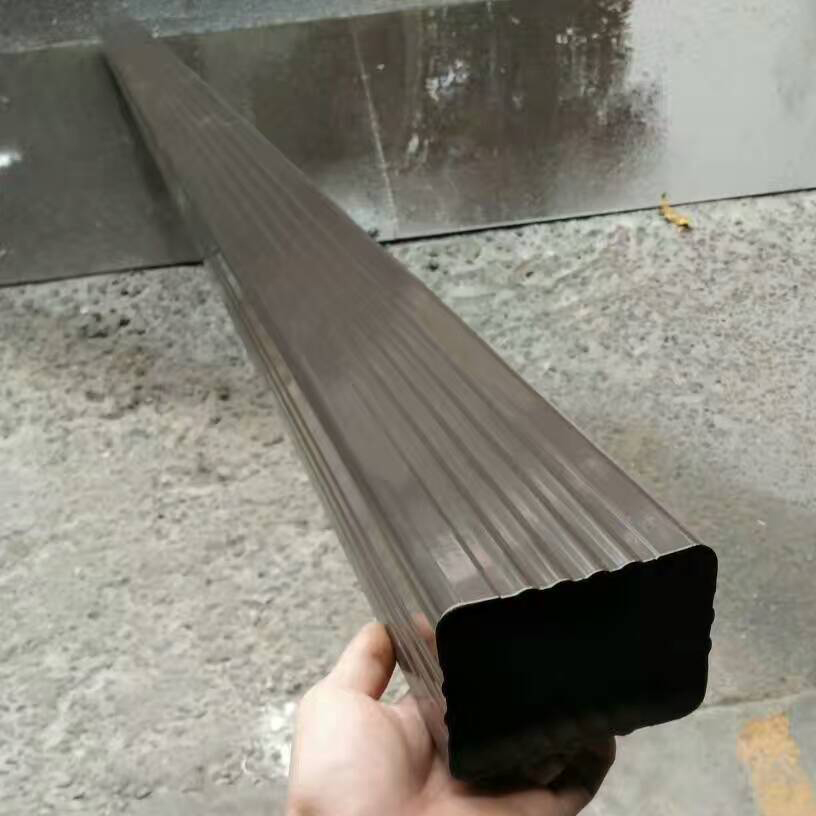 浙江杭州科魯斯加厚鋁合金天溝落水管 杭州彩鋁合金天溝雨水管別墅下水管