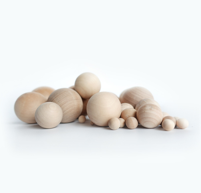 廠家直銷家居櫸木無孔木球