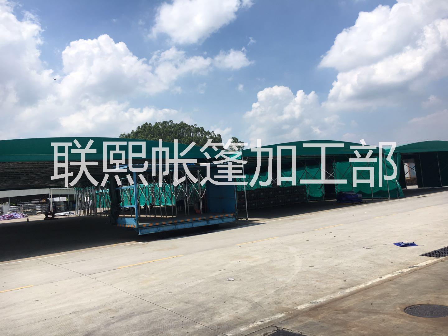 大型推拉蓬 各規(guī)格戶外遮陽(yáng)雨蓬，大型推拉蓬 用于工廠臨時(shí)倉(cāng)庫(kù)，大排檔，工地等