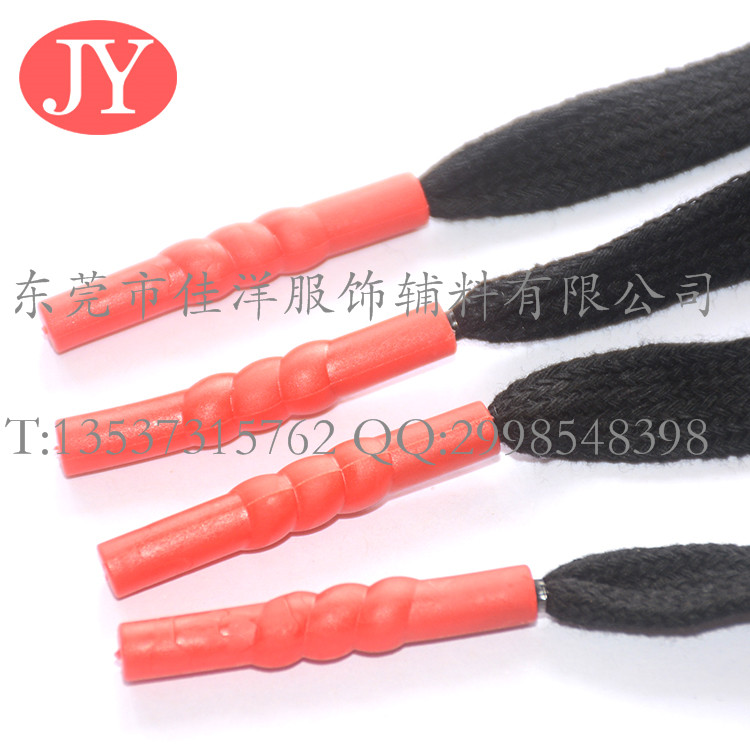 佳洋加工無(wú)縫收口啤咀繩帶頭 塑料帽繩頭 TPU軟膠頭