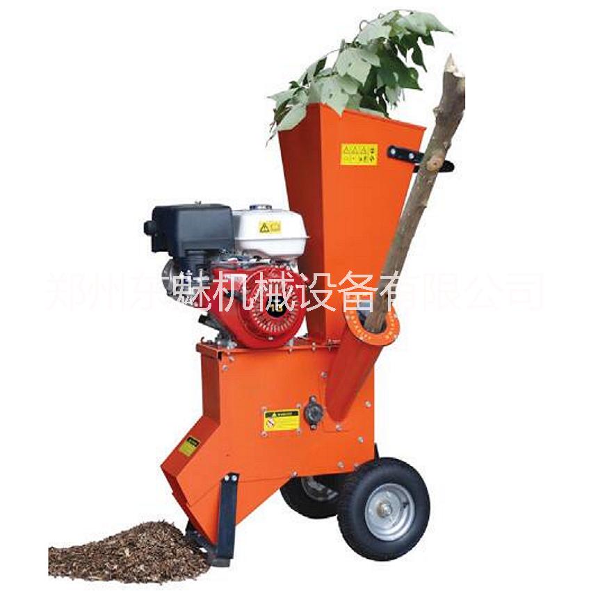 園林綠化樹枝粉碎機小型移動式  樹枝果殼粉碎機