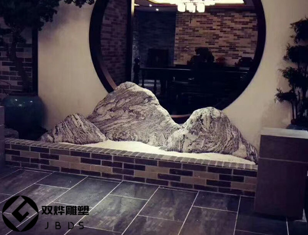 庭院造景片石園林造景石假山石片案例圖片