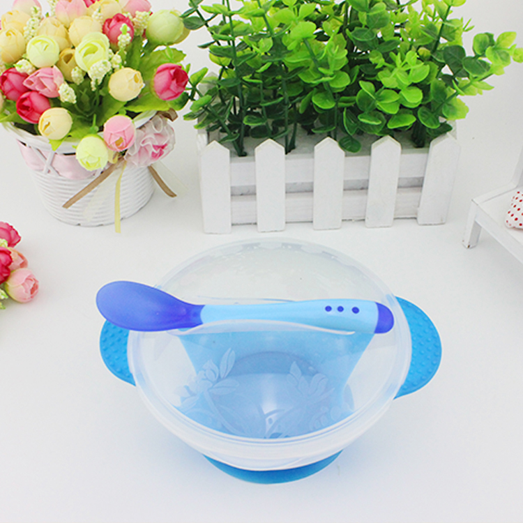 雙手柄寶寶兒童訓練碗吸盤碗兩件套