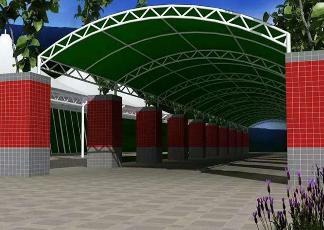 廣東移動自行車停車棚廠家直銷，停車棚價格