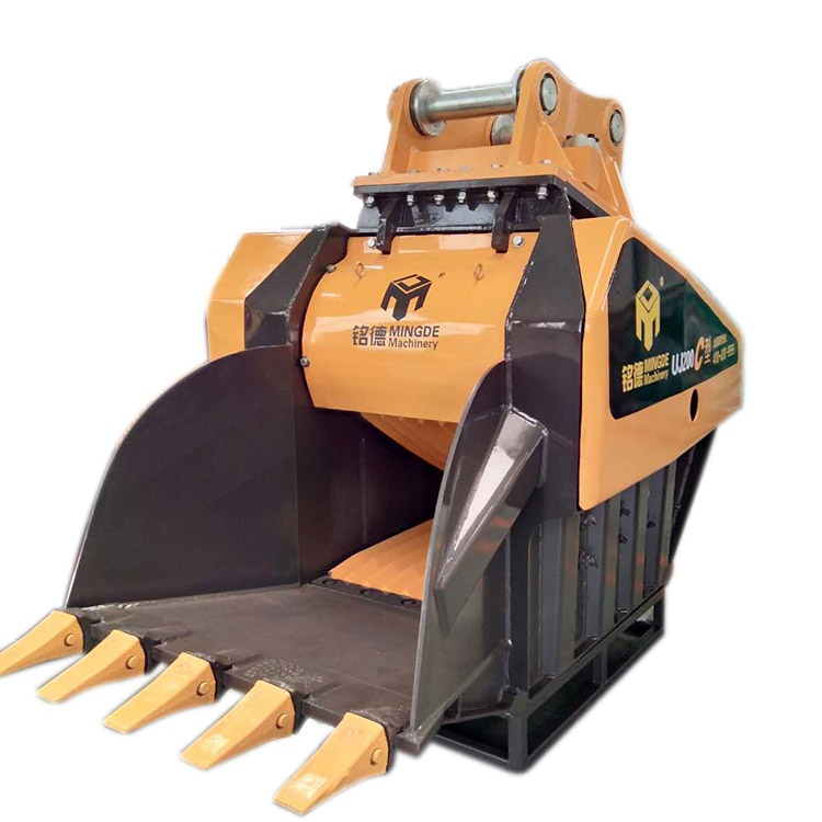 裝在挖機(jī)上的碎石機(jī) 水泥土塊破碎斗  建筑垃圾粉碎機(jī) 鄂式可移動(dòng)破碎斗