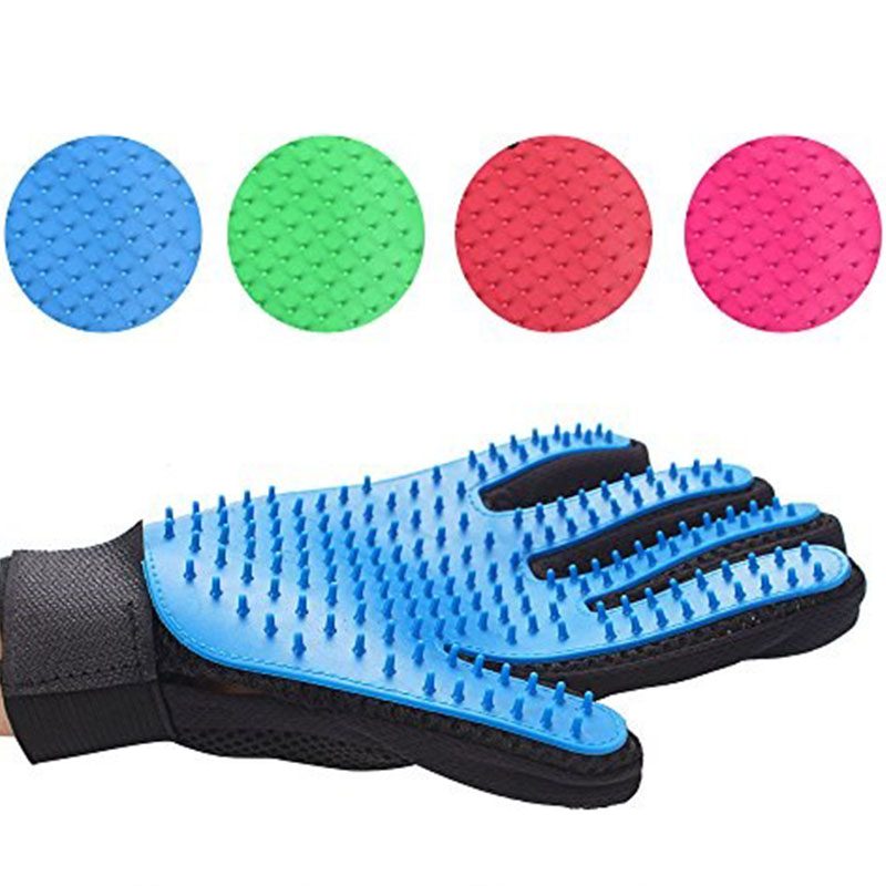 擼貓手套 狗狗按摩洗澡刷 左右手貓咪泰迪美容清潔用品 寵物按摩手套