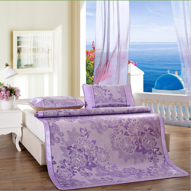 天然新款冰絲涼席四件套涼席 新款冰絲涼席四件套冰絲涼席