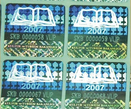 用印激光防偽標(biāo)貼 全息燙印不干膠定做