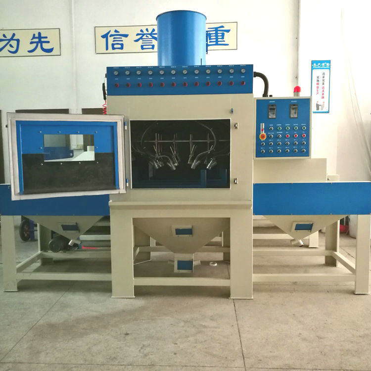 廠家供應(yīng)自動輸送式噴砂機(jī)手動噴砂機(jī)毛邊機(jī) 全自動輸送式噴砂機(jī)