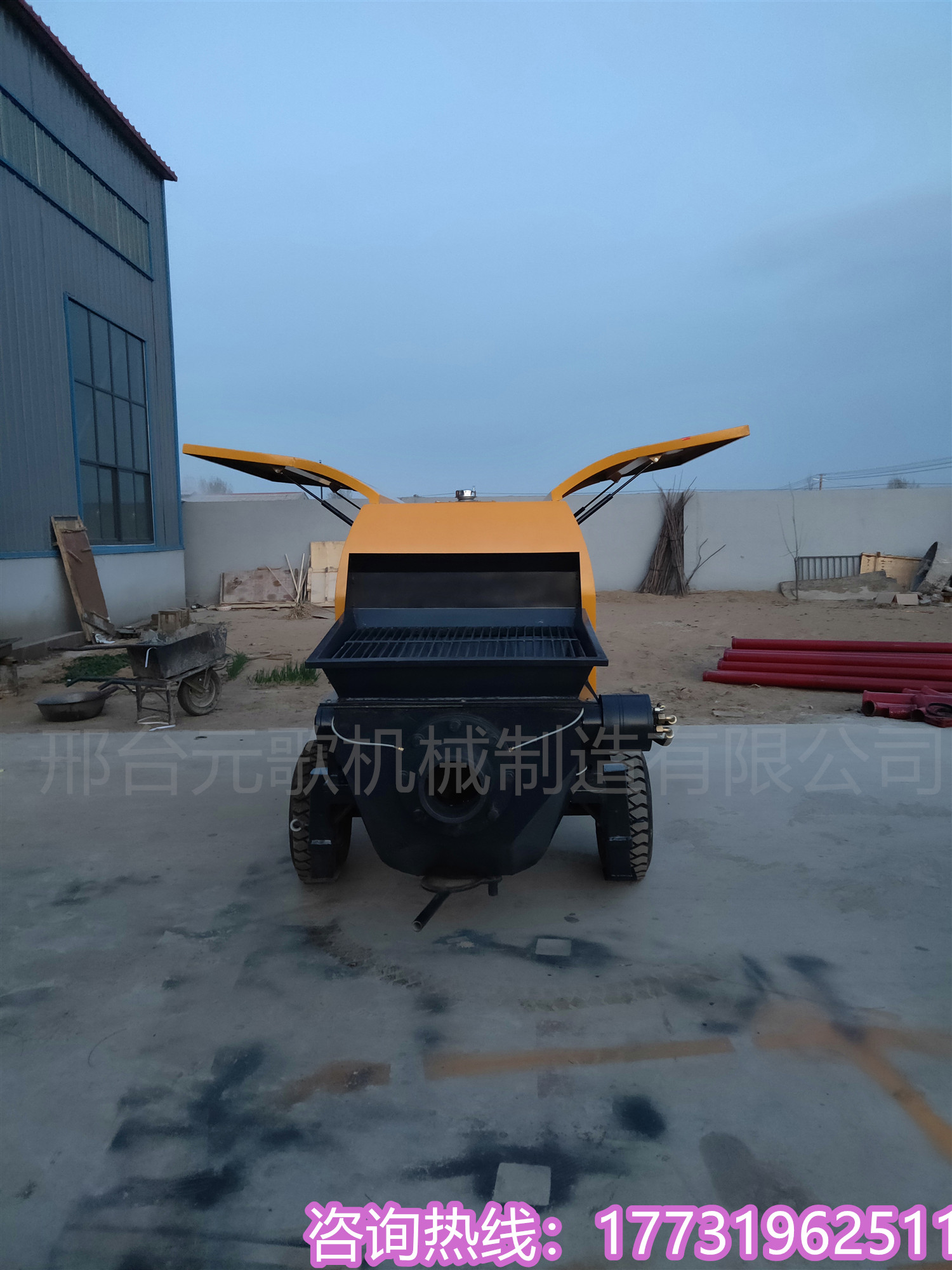 小型液壓二次構(gòu)造混凝土輸送泵細(xì)石砂漿澆筑泵