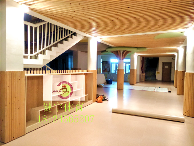 幼兒園PVC_案例工程_深圳市省一級華僑城*幼兒園PVC地板安裝工程_環(huán)保材質_深圳市健宇體育