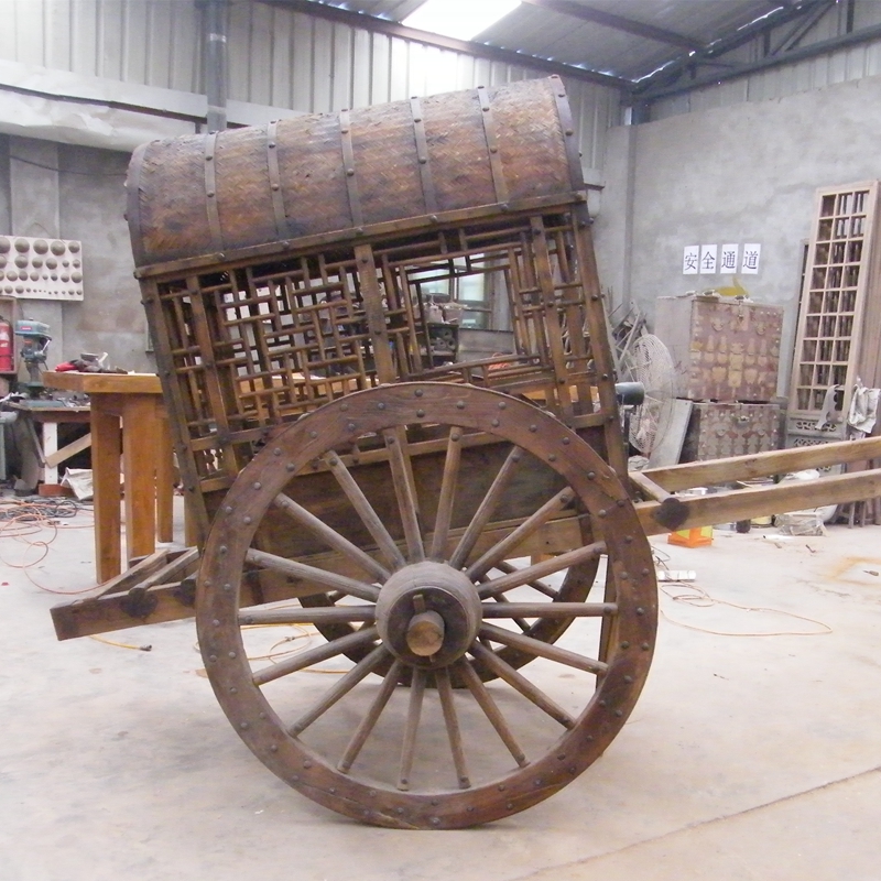 馬轎車(chē)民間帶棚木老馬車(chē) 景區(qū)用木轎車(chē) 老榆木大馬車(chē) 電影道具馬車(chē)雙轅車(chē)