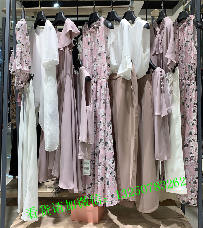 專柜撤柜杭州女裝品牌【朝花夕拾】2019當(dāng)季新款庫存尾貨