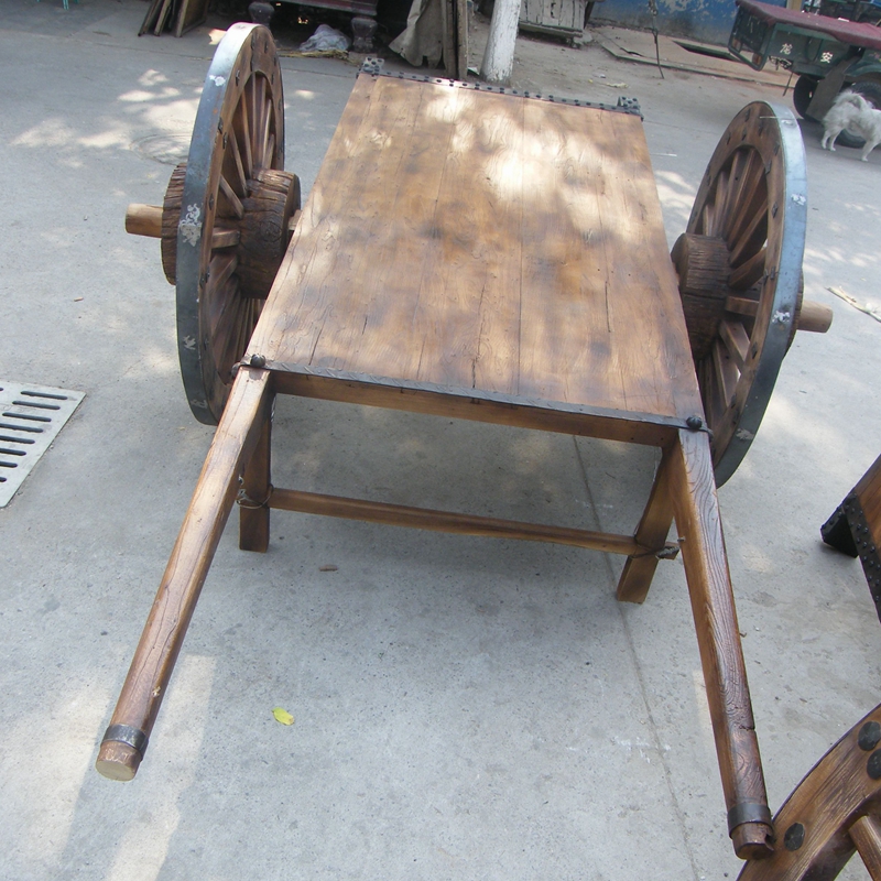 平板車交通運(yùn)輸 民間平板手推雙輪馬戰(zhàn)車 優(yōu)質(zhì)古車 廠家提供制作