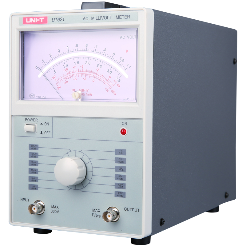 優(yōu)利德UT621/UT622雙通道高精度數(shù)字交流毫伏表雙指針電壓表頻響
