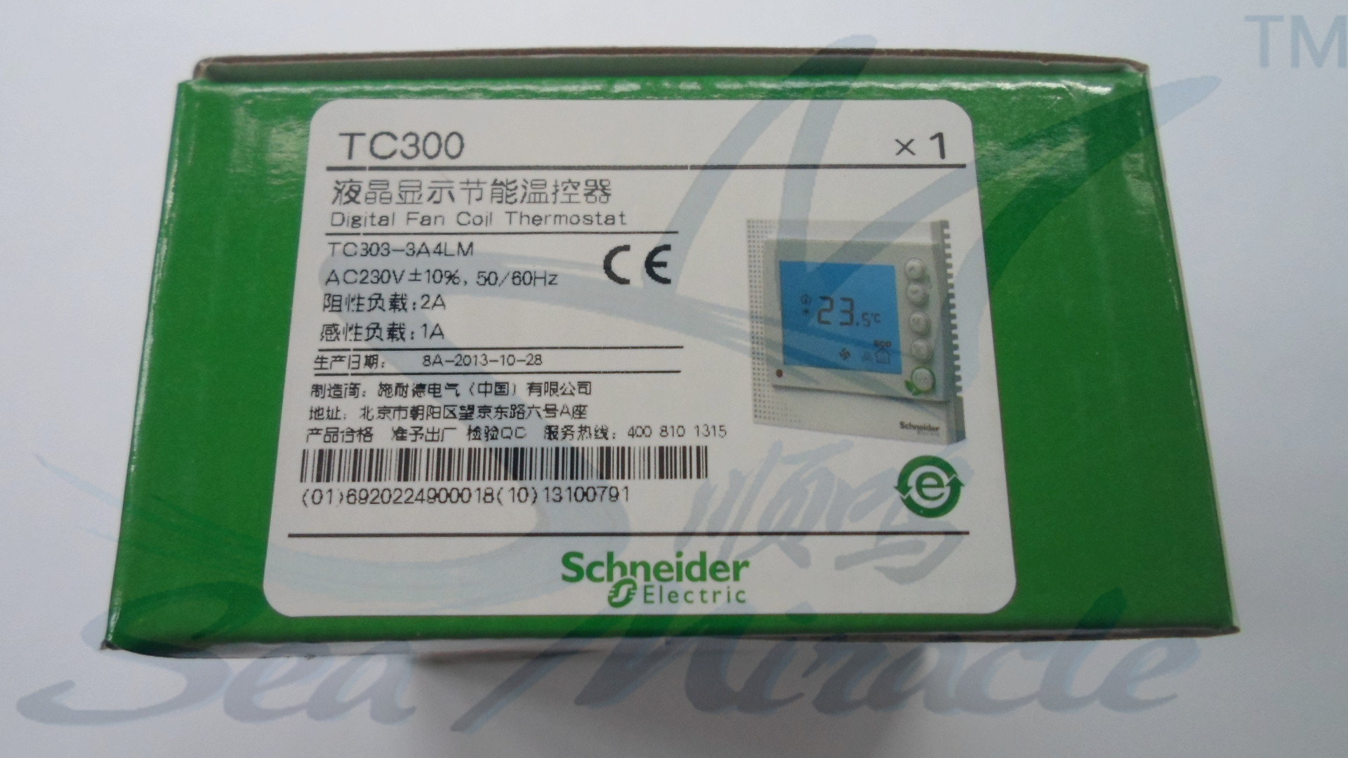 Schneider施耐德TC303-3A4L通用型液晶數(shù)顯風(fēng)機(jī)盤管溫控器溫控儀