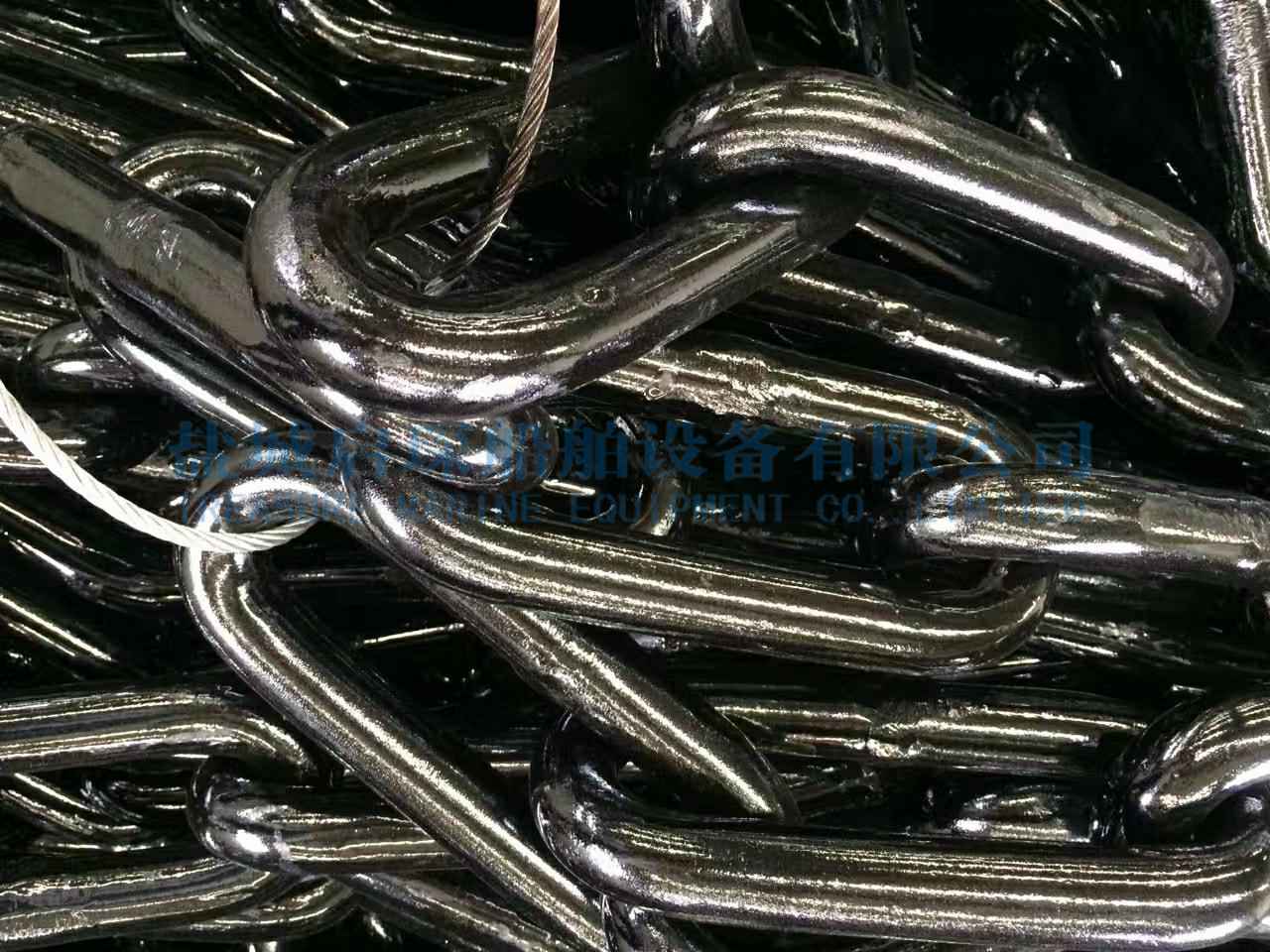 錨鏈廠供應(yīng)無檔錨鏈12.5-102mm現(xiàn)貨/錨卸扣/船用錨鏈 帶ABS