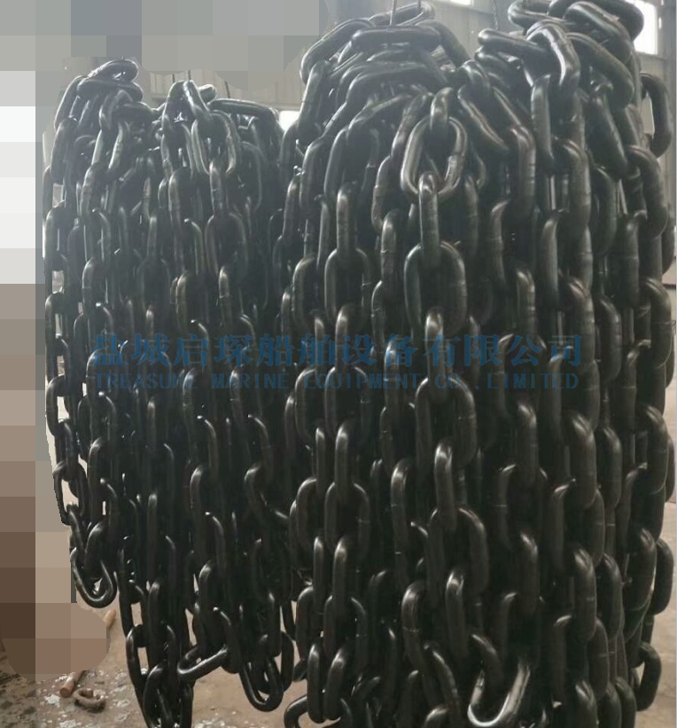 錨鏈廠供應(yīng)無檔錨鏈12.5-102mm現(xiàn)貨/錨卸扣/船用錨鏈 帶ABS