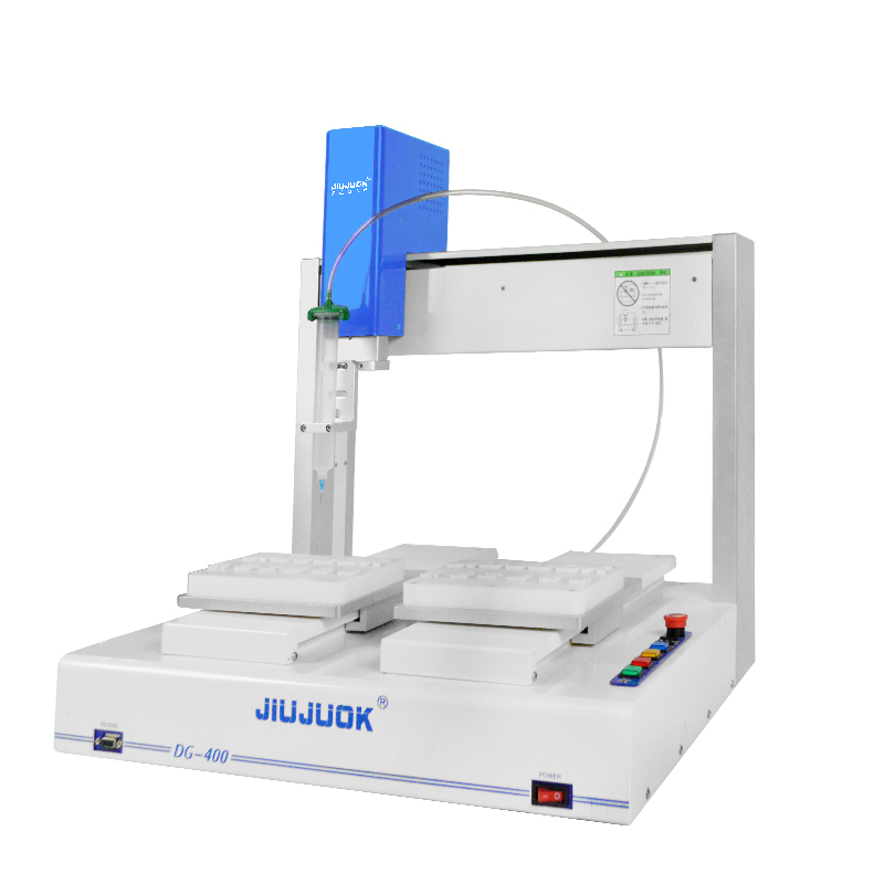 四軸點膠機械臂_深圳久巨四軸旋轉型點膠機機械臂 旋臺點膠機械臂廠家