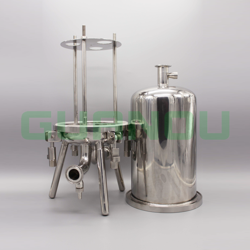 不銹鋼過濾器 過濾器 *過濾器 精密過濾器 衛(wèi)生級(jí)過濾器 3芯微孔折疊濾芯精密過濾器