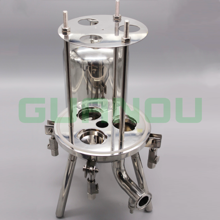 不銹鋼過濾器 過濾器 *過濾器 精密過濾器 衛(wèi)生級(jí)過濾器 3芯微孔折疊濾芯精密過濾器