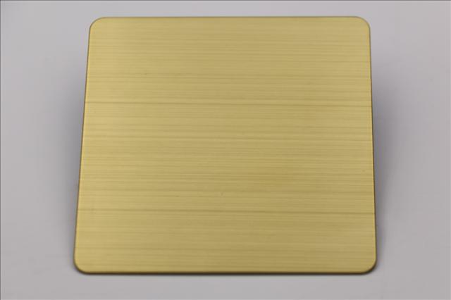 佛山直銷不銹鋼板拉絲黃金色 彩色不銹鋼拉絲板 不銹鋼拉絲板廠家