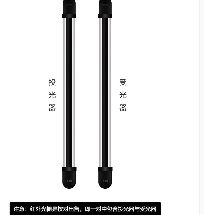 廣東新安寶 紅外柵欄倉庫* 人工智能有線紅外報(bào)警器 鋁合金材料柵欄 SAS-104-C