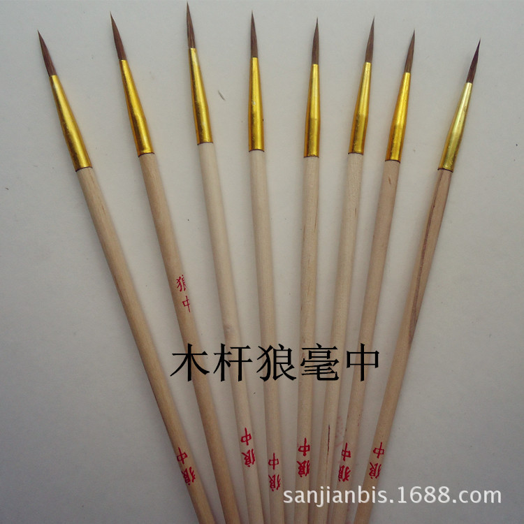 彩繪筆 木柄*毫勾線(xiàn)筆 藝術(shù)鉤線(xiàn)筆 *毫勾線(xiàn)筆