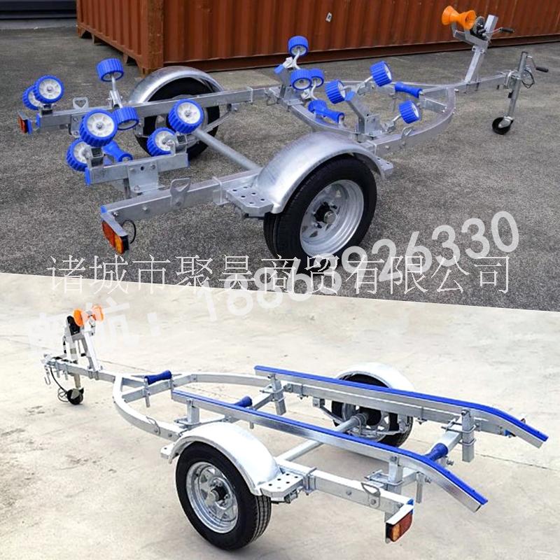 摩托艇拖車雅馬哈龐巴迪摩托艇拖車 火花海耗子艇拖車 艇拖架游艇拖車廠家直銷