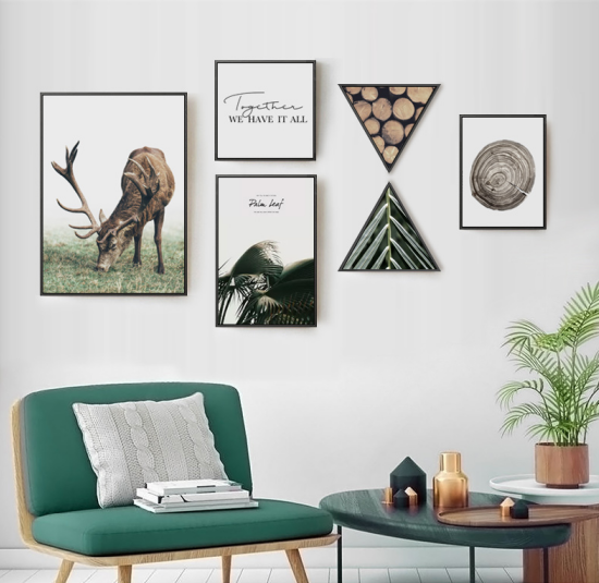 批發(fā)各類工藝裝飾畫畫芯  葉子植物沙發(fā)組客廳背景裝飾畫