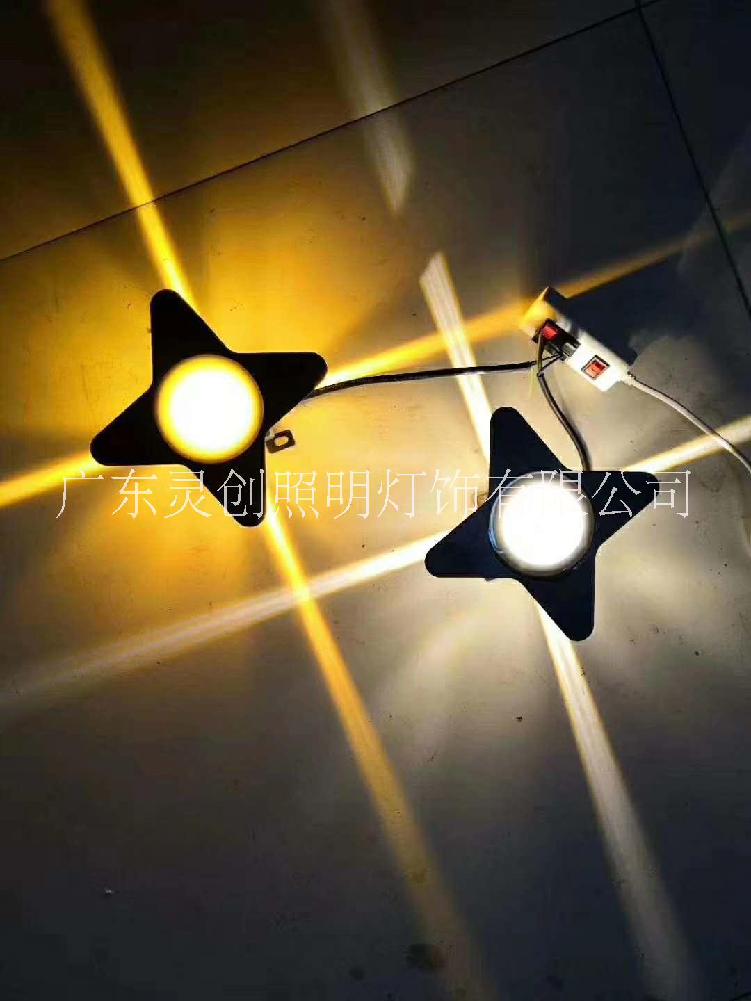 東莞KTV門頭亮化工程采靈創(chuàng)照明LED十字星光燈