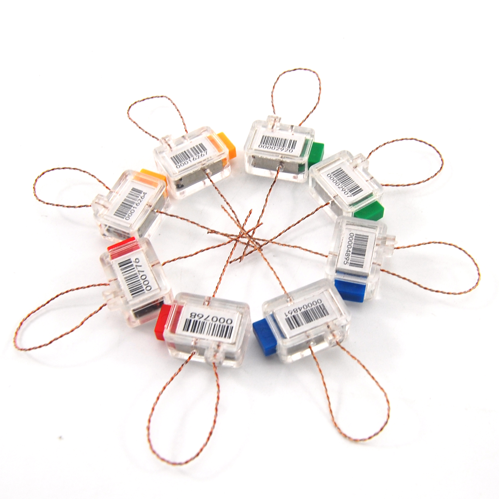 長方形透明卡扣透明塑料封簽 電表儀器封 水表封 塑料鉛封 壓扣式鉛封 電力封簽