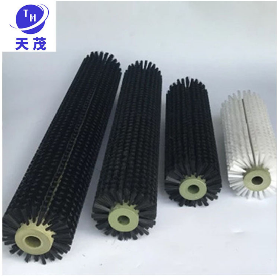 廠家定制工業(yè)機(jī)械毛刷輥 磨料絲除銹圓柱刷輥 拋光研磨滾動毛刷