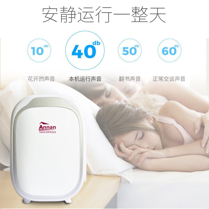 安南車載冰箱6L車家兩用小型宿舍學(xué)生迷你小冰箱低溫冷藏保鮮加熱便攜