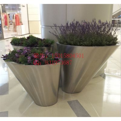 園林種植花池噴泉不銹鋼花缽