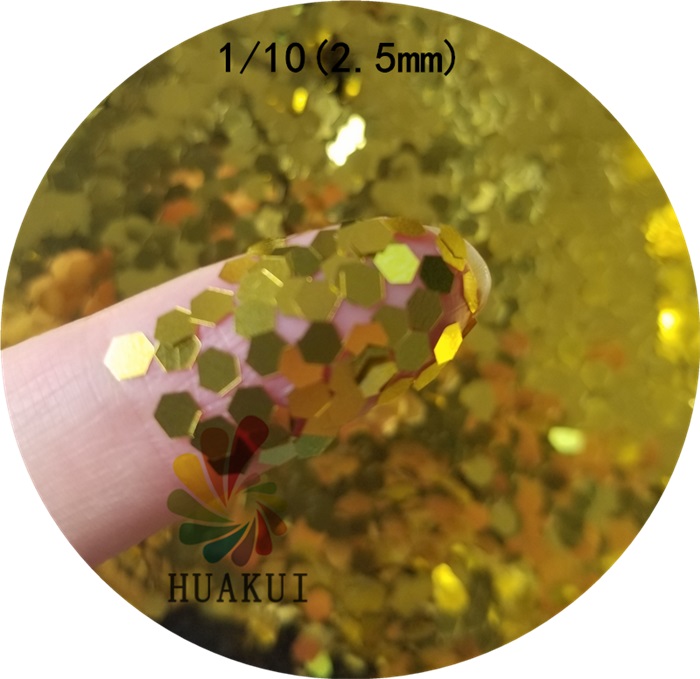 金色金蔥粉華奎化工專(zhuān)業(yè)生產(chǎn)金蔥粉金色系列閃光粉